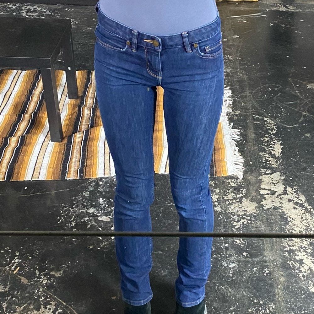 patagonia dark blue straight leg jeans
